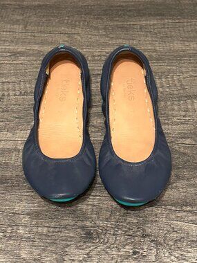 Tieks California Navy Ballet Flats, Size 7